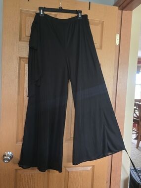 Studio Black Wide-Leg Palazzo Pants